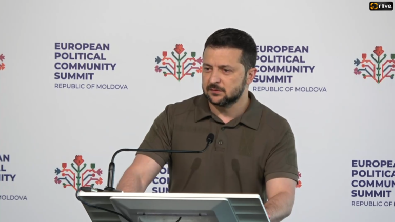 Agenda - SUMMIT CPE: Conferință de presă susținută de Volodimir Zelenski la Summitului Comunității Politice Europene