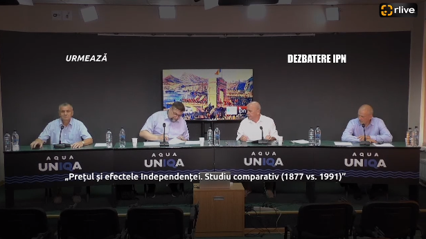 Dezbaterea publică organizată de Agenția de presă IPN la tema „Prețul și efectele Independenței. Studiu comparativ (1877 vs. 1991)”