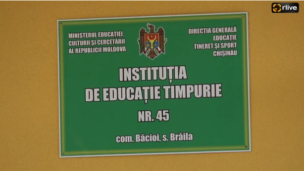 Evenimentul oficial de inaugurare a Grădiniței nr. 45 din satul Brăila, com. Băcioi