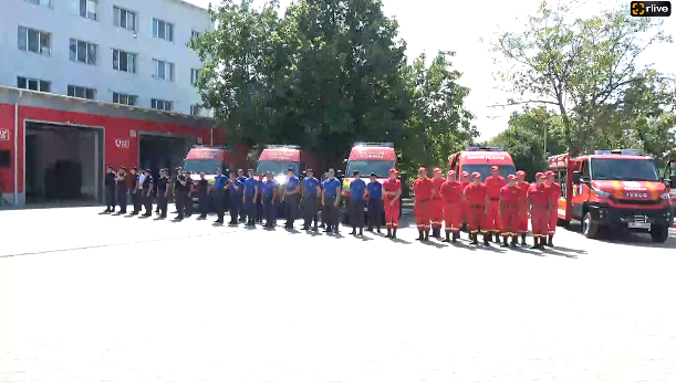 Ceremonia de inaugurare a Punctelor de operare terestră SMURD a Unităților salvatori și pompieri din Ungheni și Cantemir