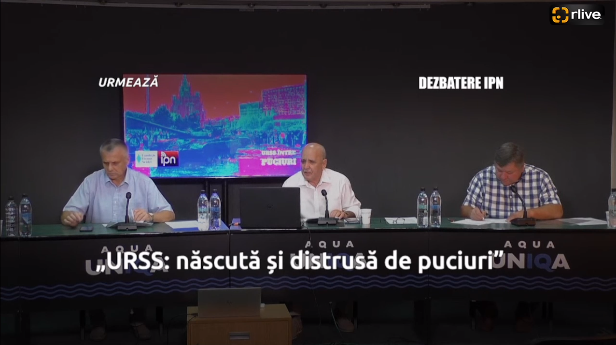 Dezbaterea publică organizată de Agenția de presă IPN la tema „URSS: născută și distrusă de puciuri”