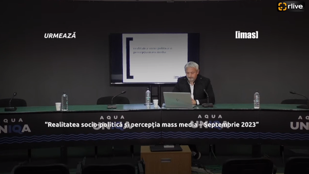 Conferință de presă cu genericul: “Realitatea socio-politică și percepția mass media – Septembrie 2023”