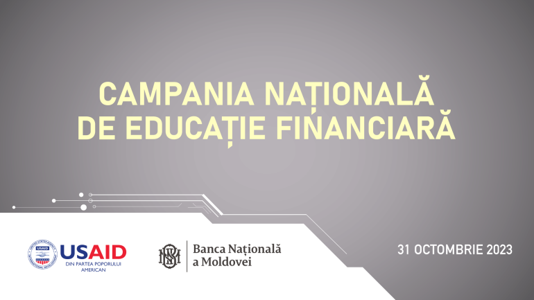 Evenimentul „BNM lansează cea mai mare campanie națională de educație financiară din Republica Moldova, cu suportul USAID”