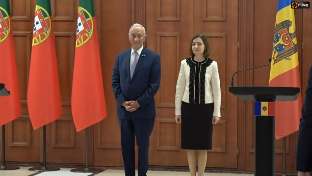 Declarații de presă susținute de Președinta Republicii Moldova, Maia Sandu, și Președintele Republicii Portugheze, Marcelo Rebelo de Sousa