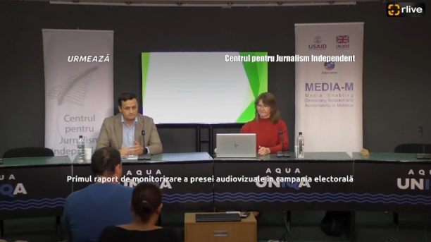 Conferință de presă cu genericul: „Lansarea primului raport de monitorizare a presei audiovizuale în campania electorală pentru alegerile locale generale”