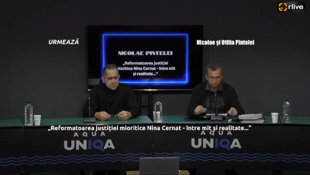 Conferință de presă cu genericul: „Reformatoarea justiției mioritice Nina Cernat – între mit și realitate…”