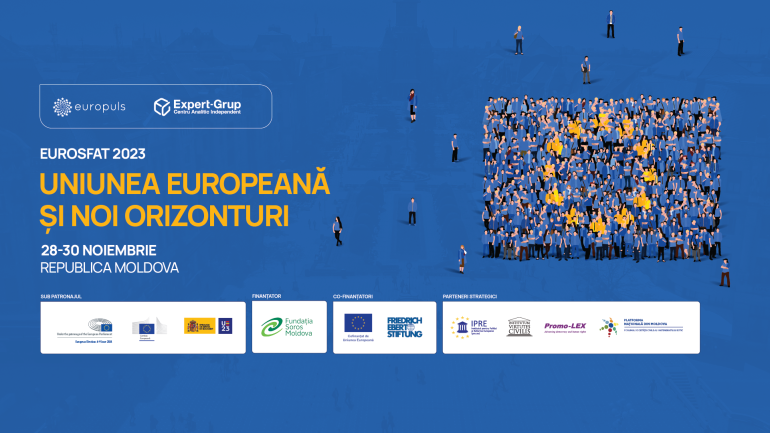 Agenda - Forumul EUROSFAT 2023 „Uniunea Europeană și noi orizonturi, Republica Moldova” (RO)