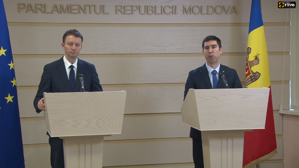 Conferință de presă susținută de Copreședinții Comitetului Parlamentar de Asociere RM – UE, Mihail Popșoi și Siegfried Mureșan