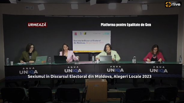 Conferință de presă cu genericul: „Sexismul în Discursul Electoral din Moldova, Alegeri Locale 2023”