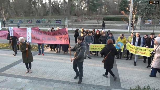 Protest organizat de medicii de la spitalul “Toma Ciorbă”