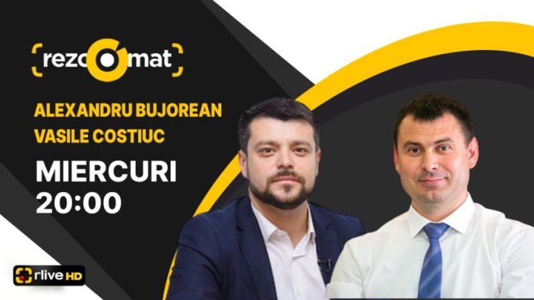 Actualitatea politică, în dezbateri la RliveTV! Vasile Costiuc și Alexandru Bujorean– invitații emisiunii Rezoomat!