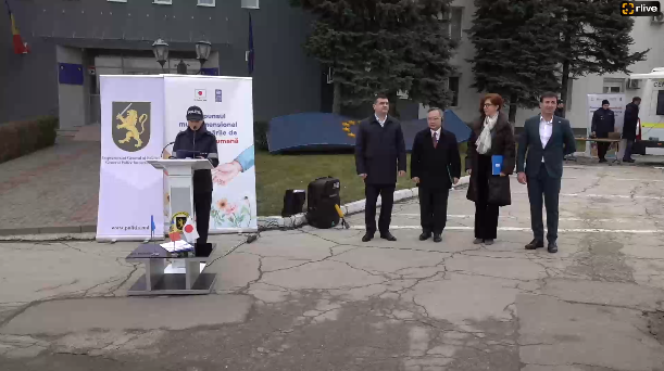Ceremonia de transmitere de către PNUD Moldova și Guvernul Japoniei a 18 autovehicule și a 125 de camere de corp către Inspectoratul General de Poliție