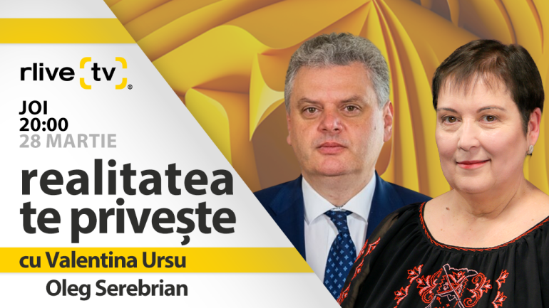 Oleg Serebrian, viceprim-ministrul pentru Reintegrare, invitatul Valentinei Ursu la „Realitatea te privește”