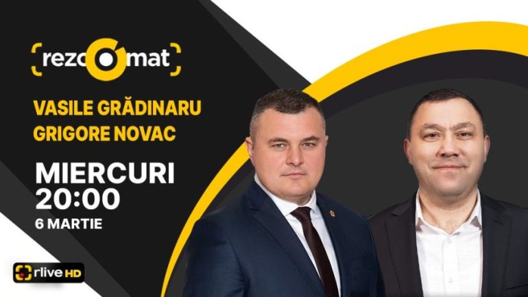 Actualitatea politică, în dezbateri! Deputații Vasile Grădinaru și Grigore Novac – invitații emisiunii Rezoomat!