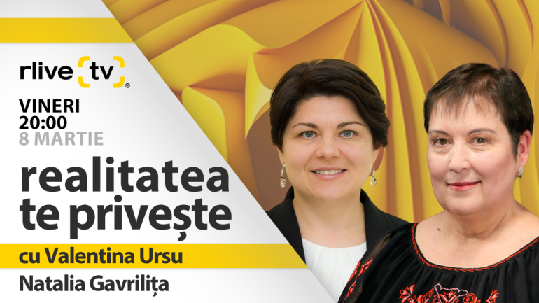 Natalia Gavrilița, fosta prim-ministră a Republicii Moldova, invitată la „Realitatea te privește” cu Valentina Ursu