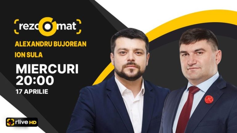 Agenda - Actualitatea politică, în dezbateri la RLIVETV! Alexandru Bujorean și Ion Sula sunt invitații emisiunii Rezoomat!