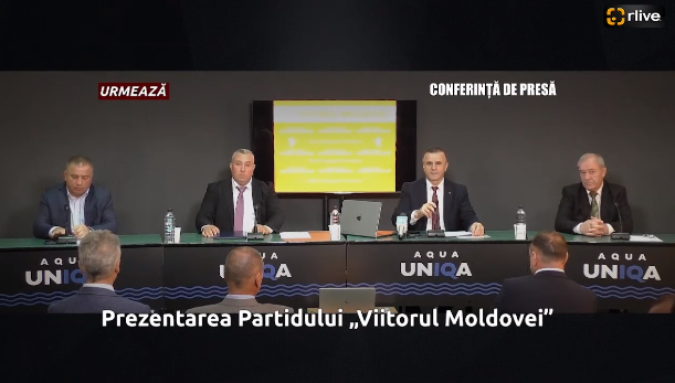 Conferință de presă cu genericul: „Prezentarea Partidului „Viitorul Moldovei”