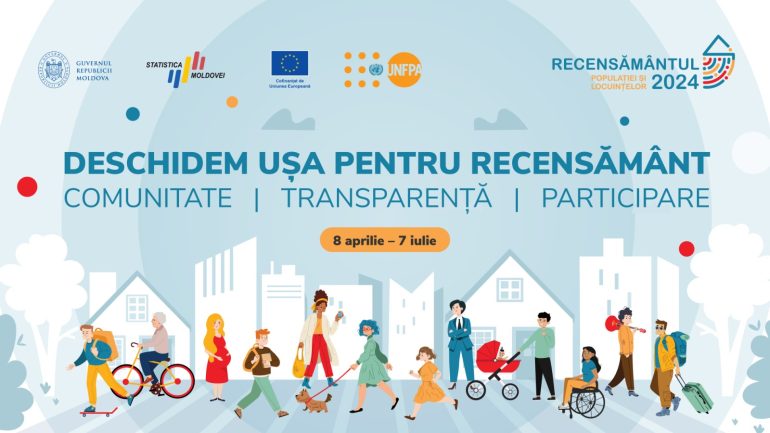Eveniment de lansare a Recensământului Populației și Locuințelor 2024 ,,Deschidem ușa pentru Recensământ: Comunitate, Transparență, Participare”