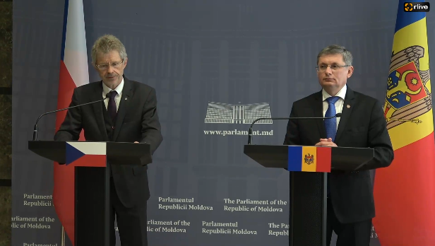 Agenda - Briefing de presă susținut de Președintele Parlamentului Republicii Moldova, Igor Grosu, și de Președintele Senatului Republicii Cehe, Miloš Vystrčil