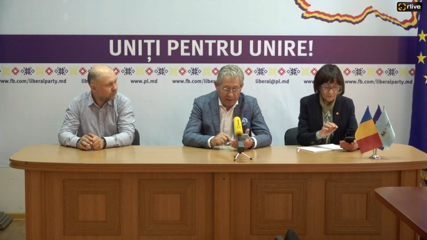 Conferința de presă „Poziția Partidului Liberal referitor la desfășurarea Referendumului Constituțional în vederea aderării Republicii Moldova la Uniunea Europeană.”