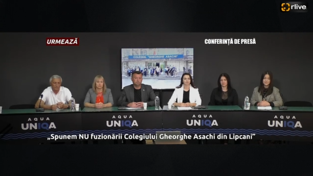 Agenda - Conferință de presă cu genericul: „Spunem NU fuzionării Colegiului „Gheorghe Asachi” din Lipcani”