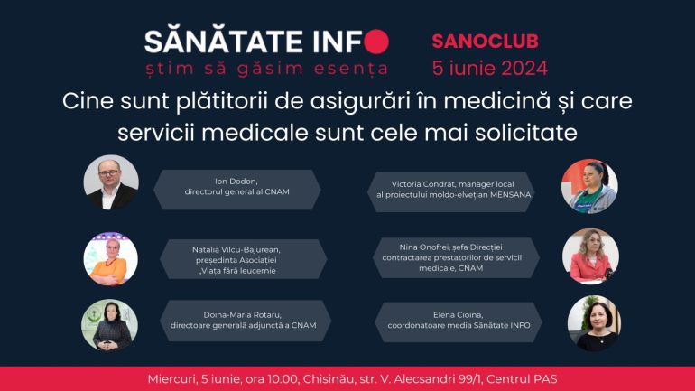 SANOCLUB, o platformă de discuții despre sistemul de sănătate din Republica Moldova