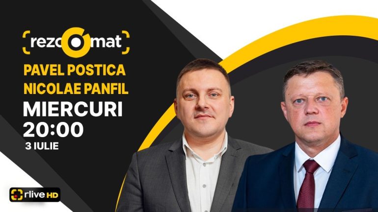 Agenda - Pavel Postica și Nicolae Panfil – invitați la emisiunea „Rezoomat”