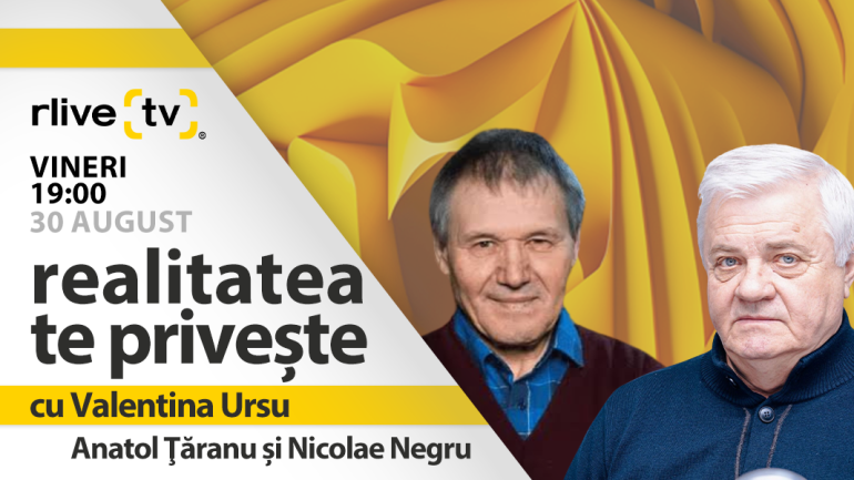 Nicolae Negru și Anatol Țăranu, invitați la „Realitatea te privește”