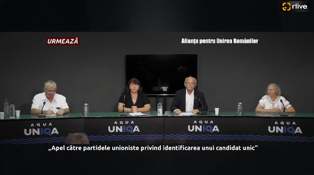 Conferință de presă organizată de Alianța pentru Unirea Românilor cu tema „Apel către partidele unioniste privind identificarea unui candidat unic la alegerile prezidențiale din 20 octombrie 2024”