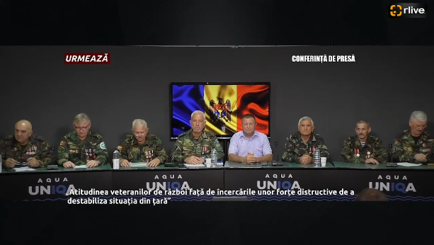 Conferință de presă cu genericul: „Atitudinea veteranilor de război față de încercările unor forțe distructive de a destabiliza situația din țară”