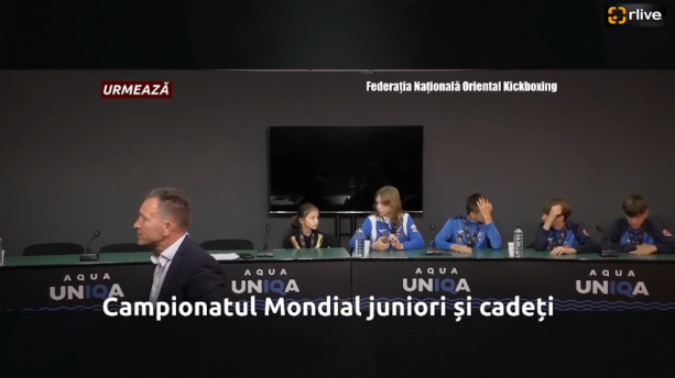 Conferință de presă cu genericul: ,,Campionatul Mondial juniori și cadeți”