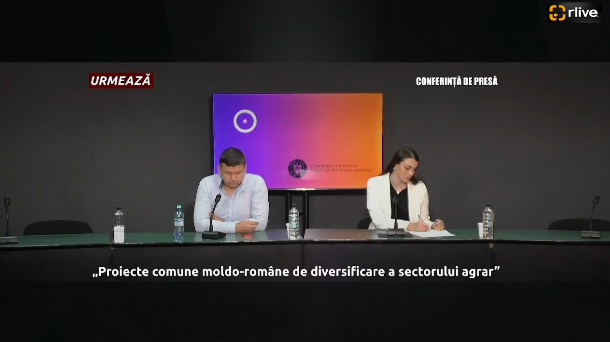 Agenda - Conferință de presă cu genericul: „Proiecte comune moldo-române de diversificare a sectorului agrar, inclusiv prin modernizarea energetică și tehnologică a acestuia”