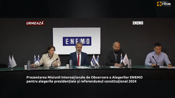 Agenda - Conferință de presă cu genericul: „Prezentarea Misiunii Internaționale de Observare a Alegerilor ENEMO pentru alegerile prezidențiale și referendumul constituțional 2024”