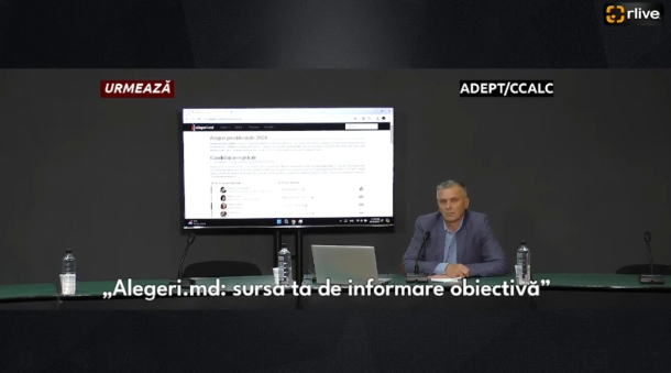 Agenda - Conferință de presă cu genericul: „Alegeri.md: sursa ta de informare obiectivă pentru alegerile și referendumul din 20 octombrie 2024”