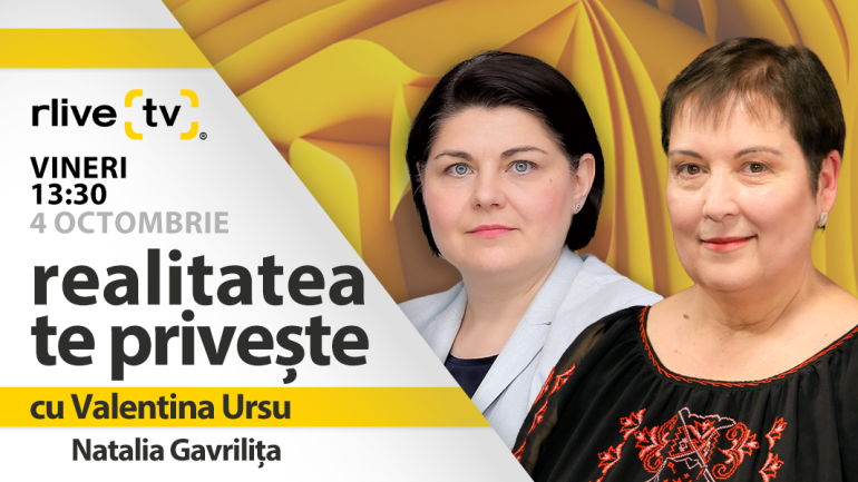 Agenda - Natalia Gavrilița, invitată la Realitatea te Privește