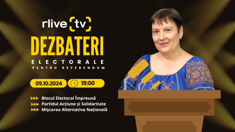 Agenda - Dezbateri electorale pentru referendumul din 20 octombrie curent, la RLIVE TV