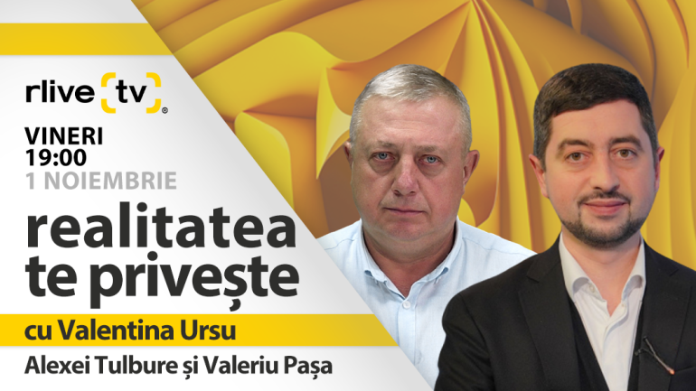 Agenda - Alexei Tulbure, fost reprezentant al R. Moldova la ONU și Consiliul Europei, Valeriu Pașa, președintele Asociației Obștești WatchDog.MD, invitații la „Realitatea te privește”