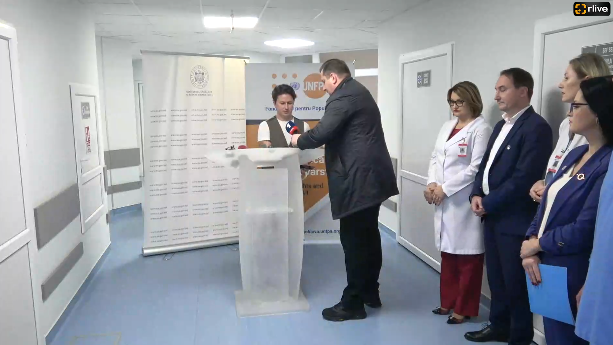 Evenimentul de transfer al echipamentului donat de UNFPA Moldova către Institutul de Medicină Urgentă