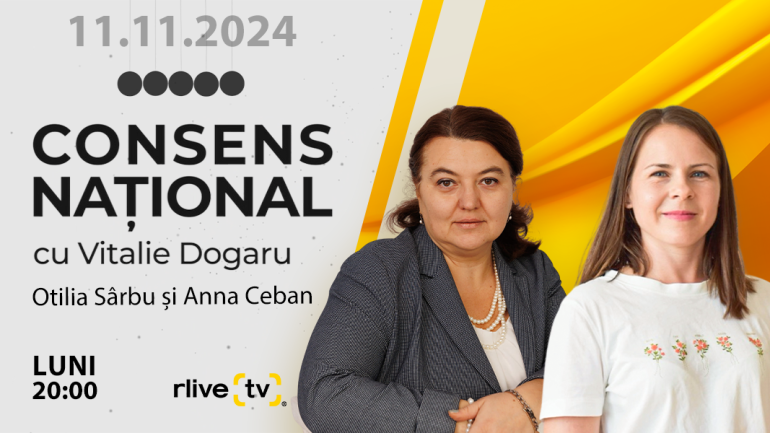 Agenda - Anna Ceban, consilieră pe comunicare a Misiunii Socială „Diaconia” și Otilia Sârbu, fondatoarea Asociatiei pentru Educație, Dezvoltare și Ajutor Moldova, invitați la „Consens Național”