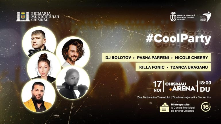 Agenda - Ziua Națională a Tineretului și Ziua Internațională a Studenților #CoolParty