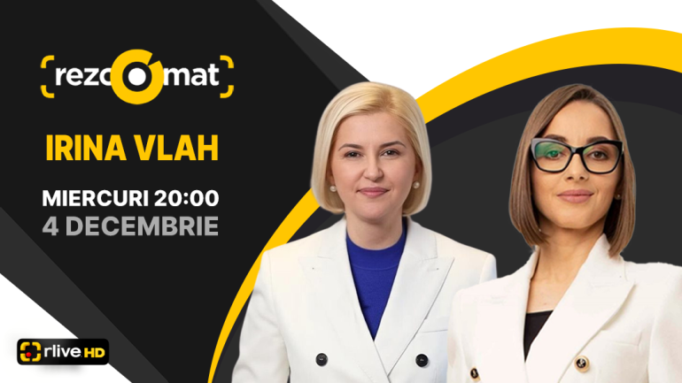 Președinta Platformei Moldova, Irina Vlah – invitata emisiunii Rezoomat!