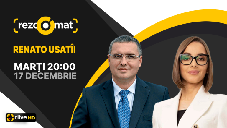 Agenda - Președintele Partidului Nostru, Renato Usatîi, este invitatul emisiunii Rezoomat