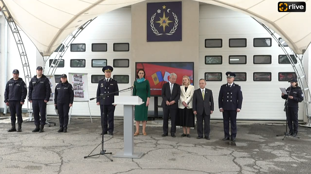 Activitatea de prezentare a autospecialelor și echipamentelor de intervenție recepționate din partea Guvernului Japoniei