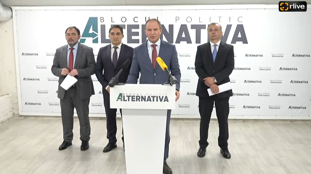 Conferință de presă susținută de liderii Blocului Alternativa