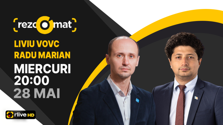 Actualitatea politică, în dezbateri! Radu Marian și Liviu Vovc sunt invitații emisiunii Rezoomat