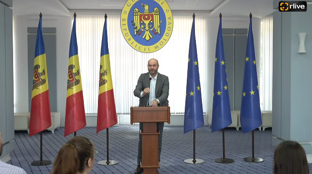 Conferința de presă susținută de ministrul Educației și Cercetării al Republicii Moldova, Dan Perciun, privind anunțarea învingătorului programului național „Capitala Sportului 2025”