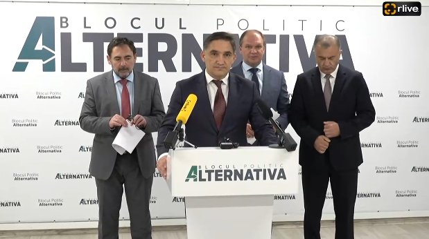 Conferință de presă susținută de liderii Blocului Alternativa