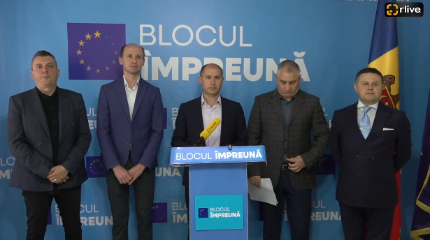 Conferință de presă organizată de Blocul Împreună cu tema „Fraudele de milioane de la Moldovagaz”
