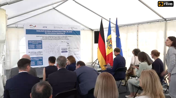 Lansarea lucrărilor de construcție a apeductului magistral Chișinău-Strășeni-Călărași