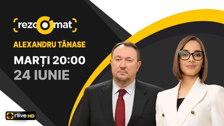Alexandru Tănase, invitat la Rezoomat! Discuții despre suveranitate și justiție, în direct la RLIVE TV